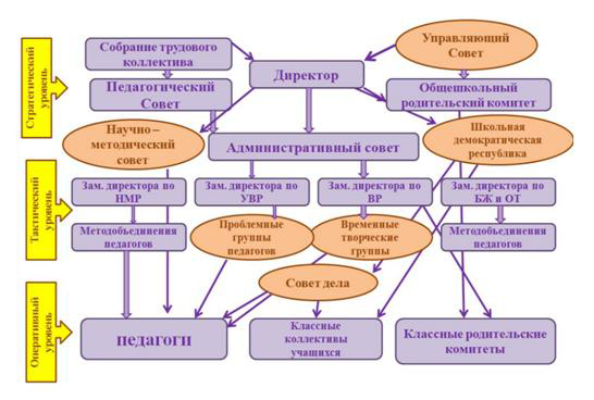 Структура и органы управления ОО.